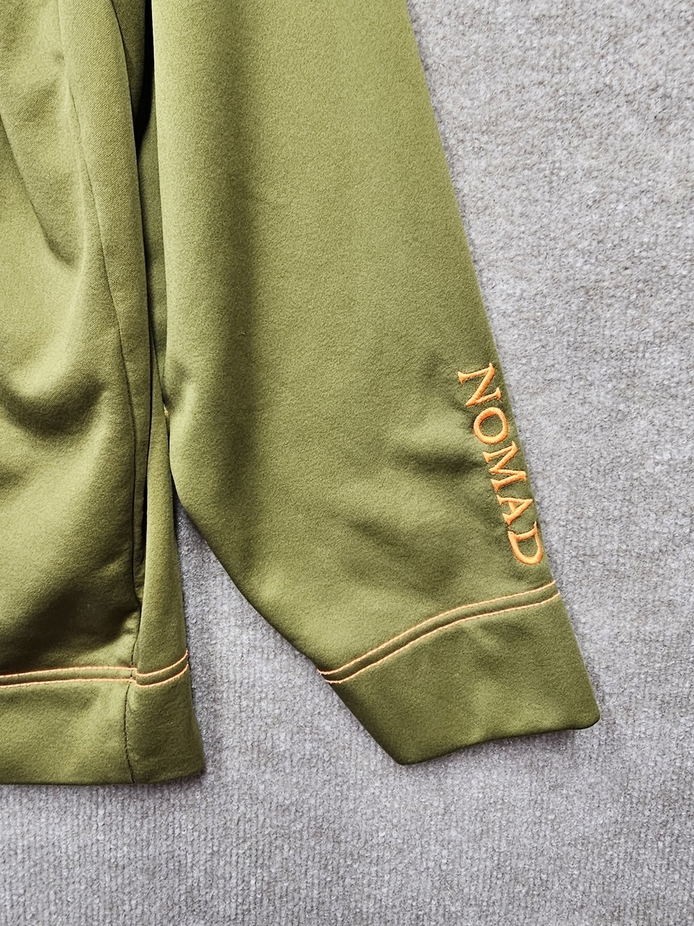 Nomad Y2K Hoodie Mens Large Green Hunting Camo Lined Fleece Pullover Logo - Picture 9 of 12